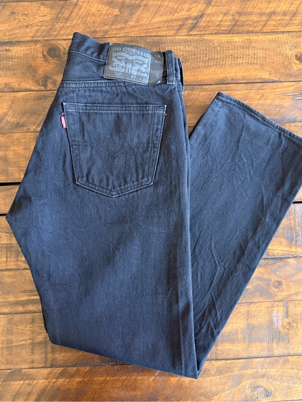 Levi’s 501 Straight Leg Button Fly Jeans, Men’s Size 33x32